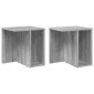 vidaXL End Table 2 τμχ. Γκρίζο Σονομα 37 x 32 x 40 εκ