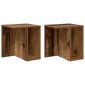 vidaXL End Table 2 τμχ. Παλιό ξύλο 37 x 32 x 40 εκ Επεξεργασμένο Ξύλο