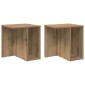 vidaXL End Table 2 τμχ. Artisan Oak 37 x 32 x 40 εκ Επεξεργασμένο Ξύλο