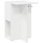 vidaXL End Table Λευκό 35 x 40 x 55 εκ. Επεξεργασμένο Ξύλο