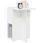 vidaXL End Table Λευκό 35 x 40 x 55 εκ. Επεξεργασμένο Ξύλο