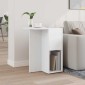 vidaXL End Table Λευκό 35 x 40 x 55 εκ. Επεξεργασμένο Ξύλο