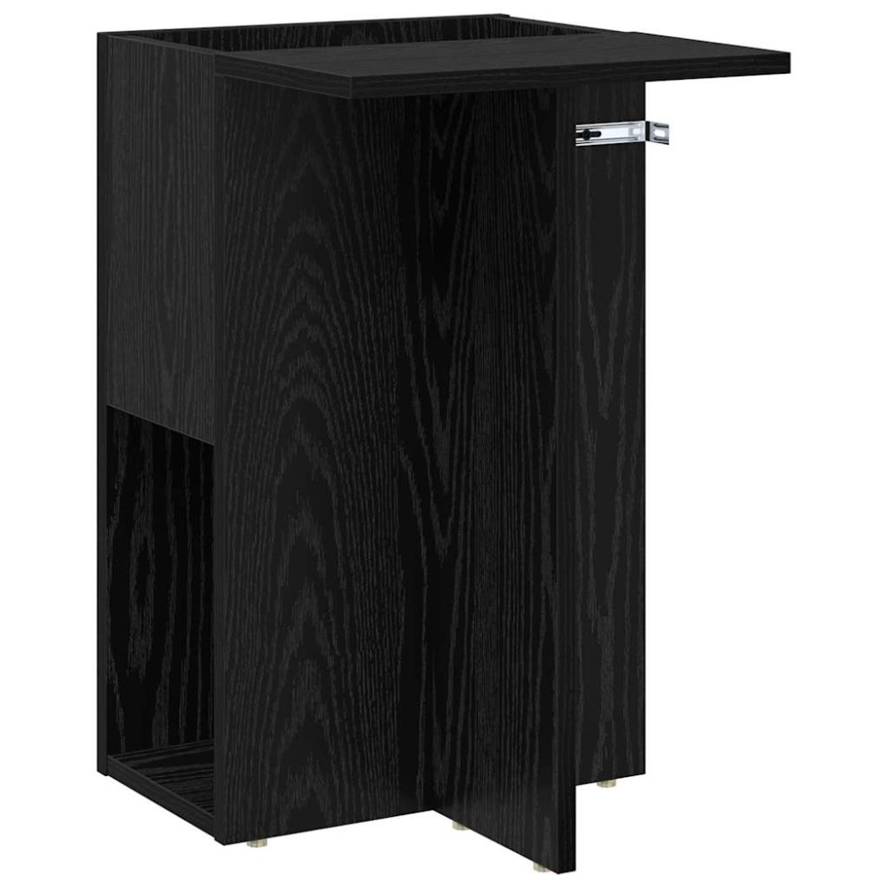 vidaXL End Table Μαύρη Οξυά 35 x 40 x 55 εκ. Επεξεργασμένο Ξύλο