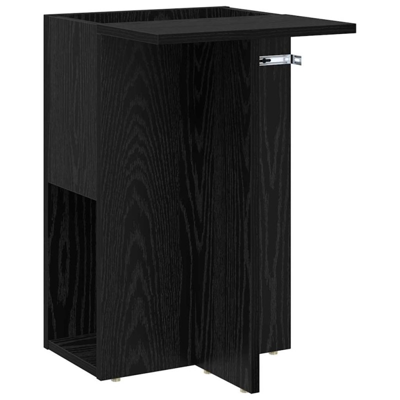 vidaXL End Table Μαύρη Οξυά 35 x 40 x 55 εκ. Επεξεργασμένο Ξύλο