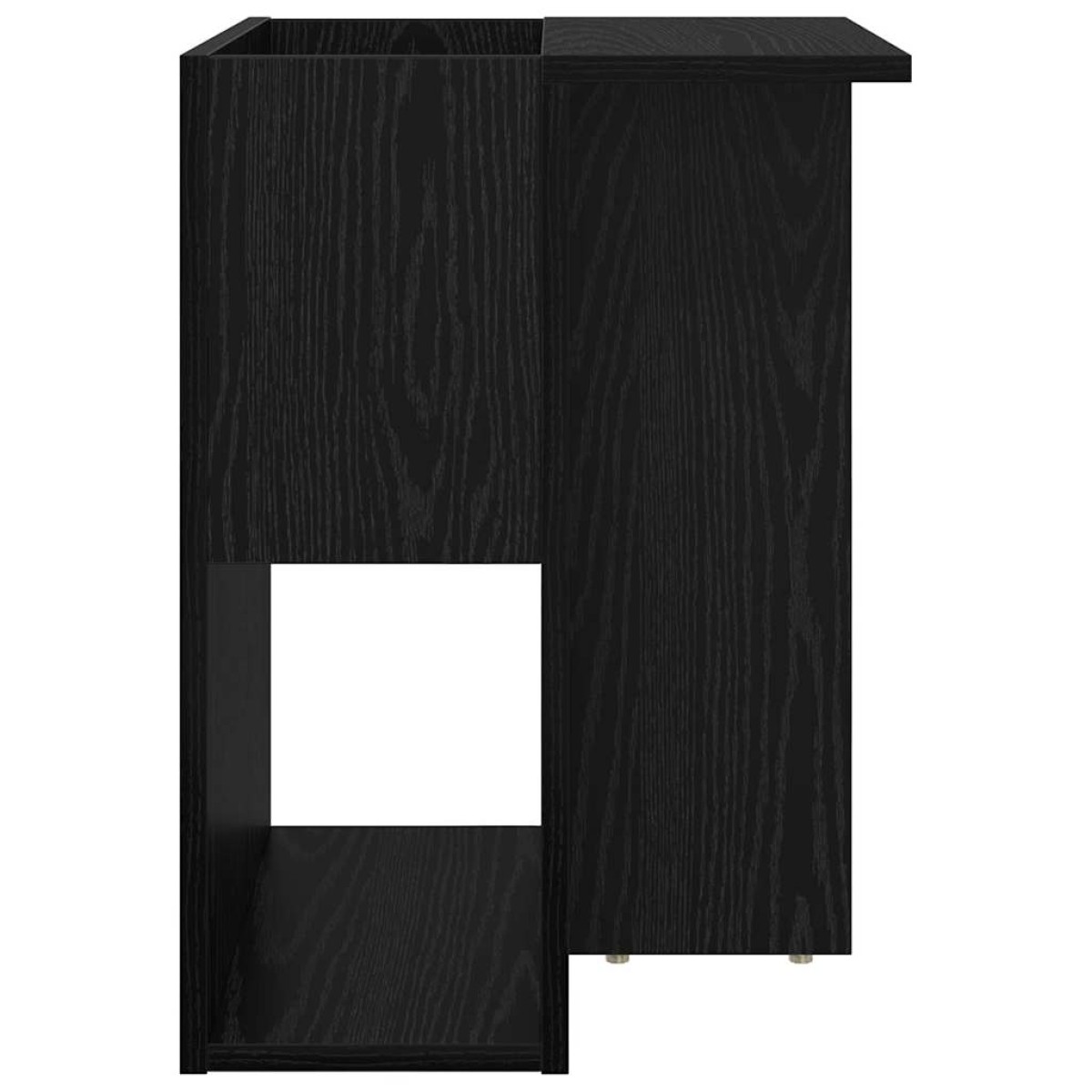 vidaXL End Table Μαύρη Οξυά 35 x 40 x 55 εκ. Επεξεργασμένο Ξύλο