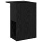 vidaXL End Table Μαύρη Οξυά 35 x 40 x 55 εκ. Επεξεργασμένο Ξύλο