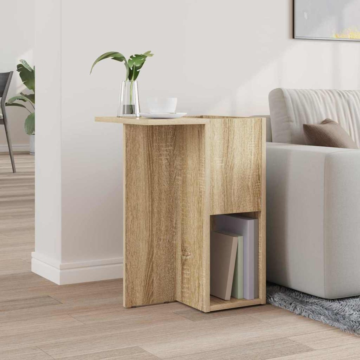 vidaXL End Table Δρύς Sonoma 35 x 40 x 55 εκ. Επεξεργασμένο Ξύλο