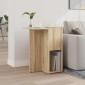 vidaXL End Table Δρύς Sonoma 35 x 40 x 55 εκ. Επεξεργασμένο Ξύλο