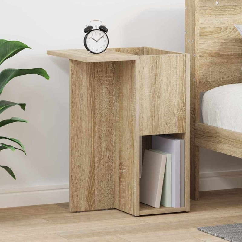 vidaXL End Table Δρύς Sonoma 35 x 40 x 55 εκ. Επεξεργασμένο Ξύλο