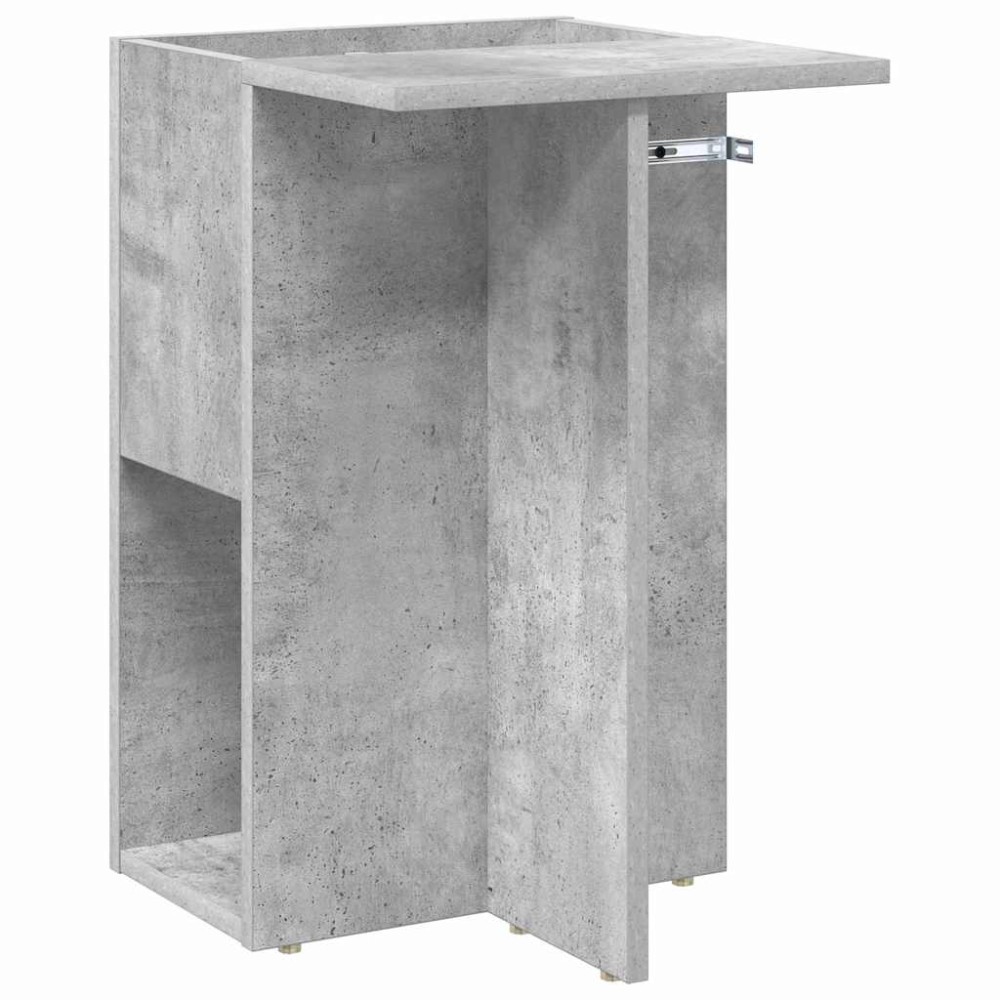 vidaXL End Table Σκυρόδεμα Γκρι 35 x 40 x 55 εκ. Επεξεργασμένο Ξύλο