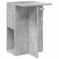 vidaXL End Table Σκυρόδεμα Γκρι 35 x 40 x 55 εκ. Επεξεργασμένο Ξύλο