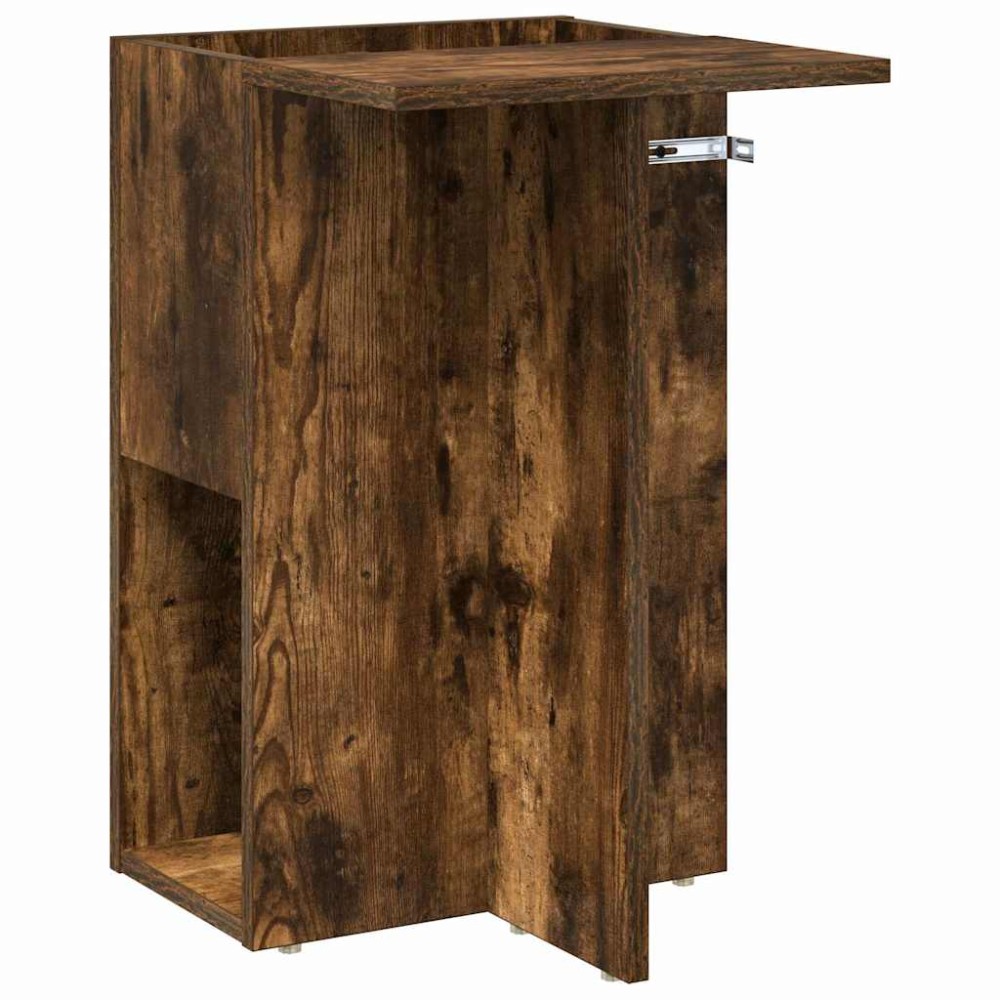 vidaXL End Table Καπνιστό Δρύς 35 x 40 x 55 εκ. Επεξεργασμένο Ξύλο