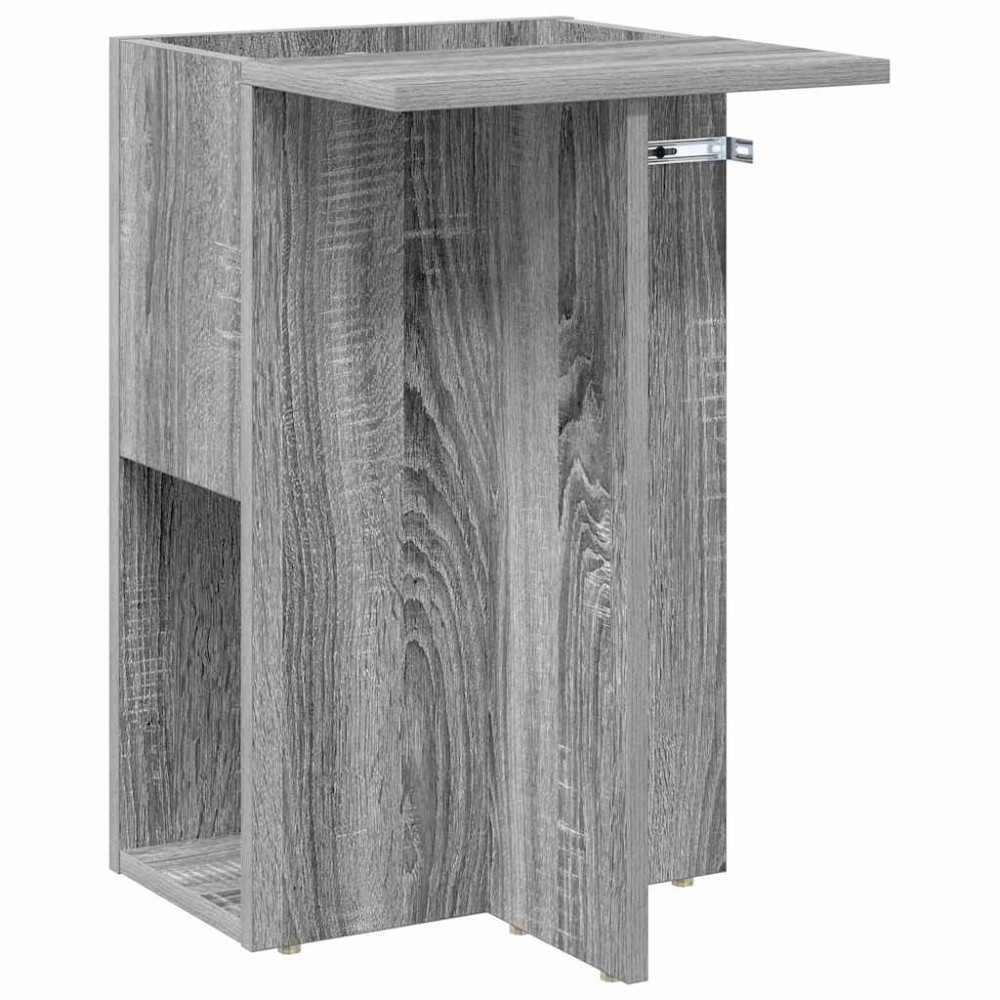 vidaXL End Table Γκρίζο Σονομα 35 x 40 x 55 εκ. Επεξεργασμένο Ξύλο