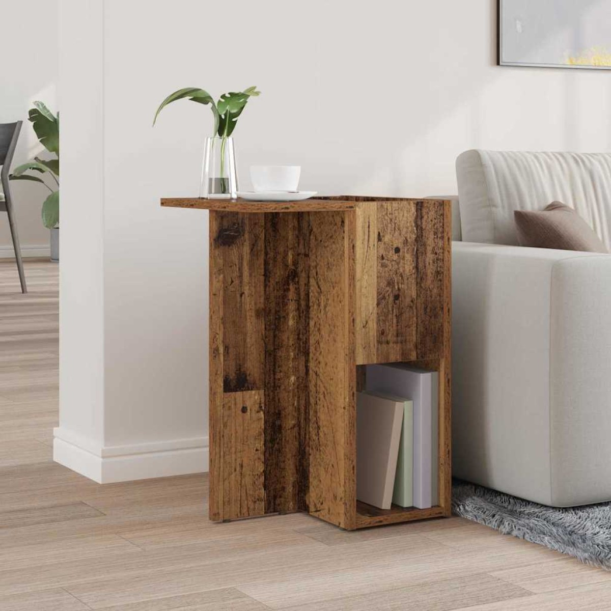 vidaXL End Table Παλιό ξύλο 35 x 40 x 55 εκ. Επεξεργασμένο Ξύλο