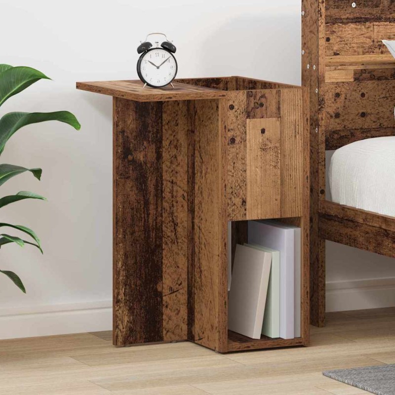 vidaXL End Table Παλιό ξύλο 35 x 40 x 55 εκ. Επεξεργασμένο Ξύλο
