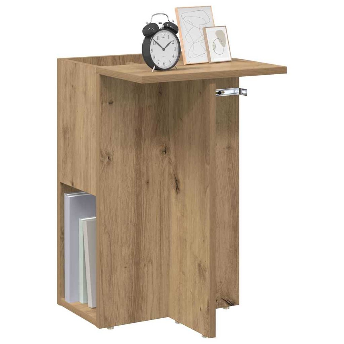 vidaXL End Table Artisan Oak 35 x 40 x 55 εκ. Επεξεργασμένο Ξύλο