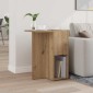 vidaXL End Table Artisan Oak 35 x 40 x 55 εκ. Επεξεργασμένο Ξύλο