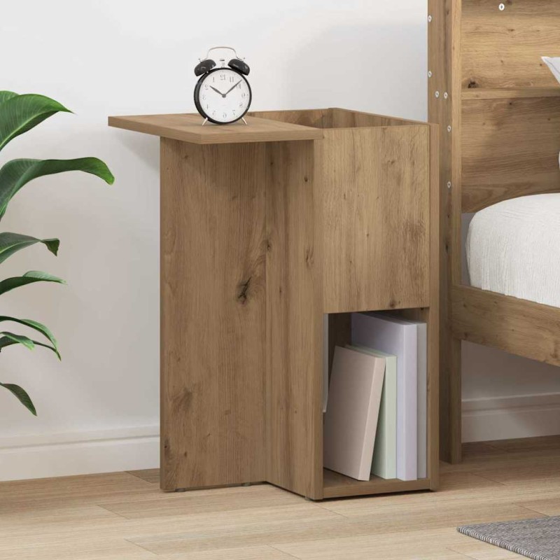 vidaXL End Table Artisan Oak 35 x 40 x 55 εκ. Επεξεργασμένο Ξύλο