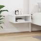 vidaXL Κομοδίνο Λευκό 40 x 31 x 15 εκ Επεξεργασμένο Ξύλο