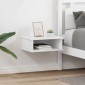 vidaXL Κομοδίνο 2 τμχ. Λευκό 40 x 31 x 15 εκ Επεξεργασμένο Ξύλο