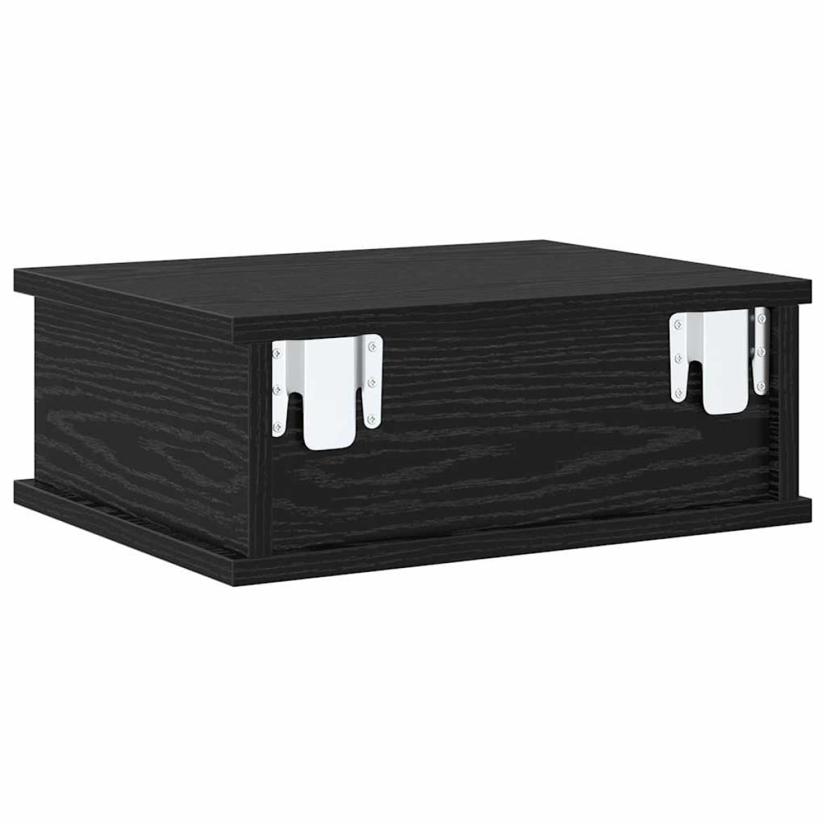 vidaXL Κομοδίνο Μαύρη Οξυά 40 x 31 x 15 εκ Επεξεργασμένο Ξύλο