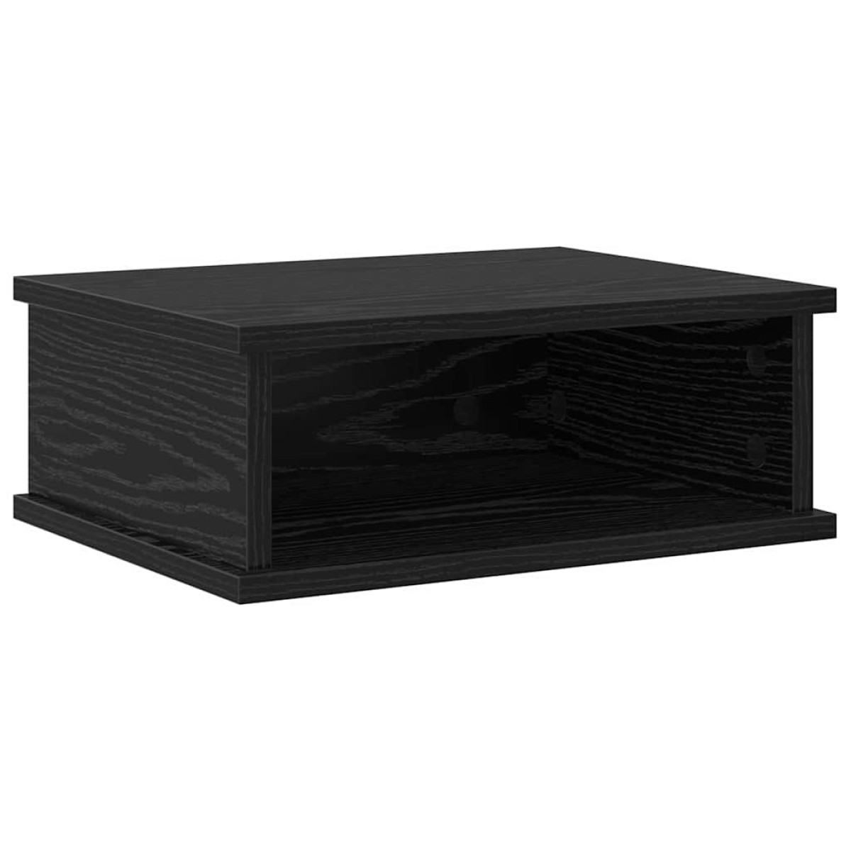 vidaXL Κομοδίνο 2 τμχ. Μαύρη Οξυά 40 x 31 x 15 εκ Επεξεργασμένο Ξύλο