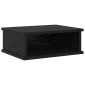 vidaXL Κομοδίνο 2 τμχ. Μαύρη Οξυά 40 x 31 x 15 εκ Επεξεργασμένο Ξύλο