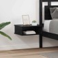 vidaXL Κομοδίνο 2 τμχ. Μαύρη Οξυά 40 x 31 x 15 εκ Επεξεργασμένο Ξύλο