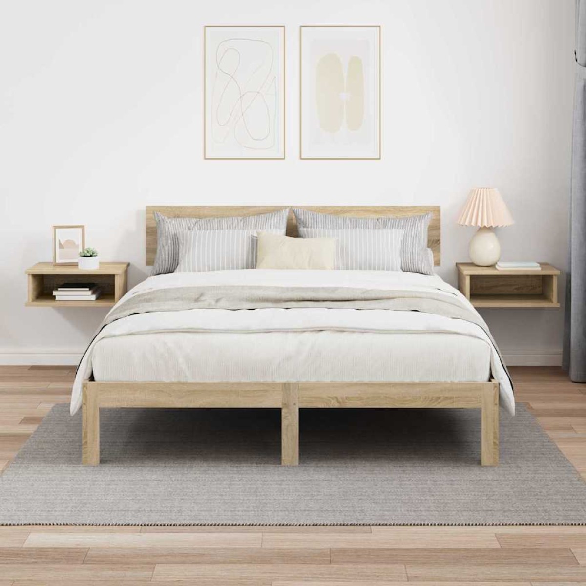 vidaXL Κομοδίνο 2 τμχ. Δρύς Sonoma 40 x 31 x 15 εκ Επεξεργασμένο Ξύλο