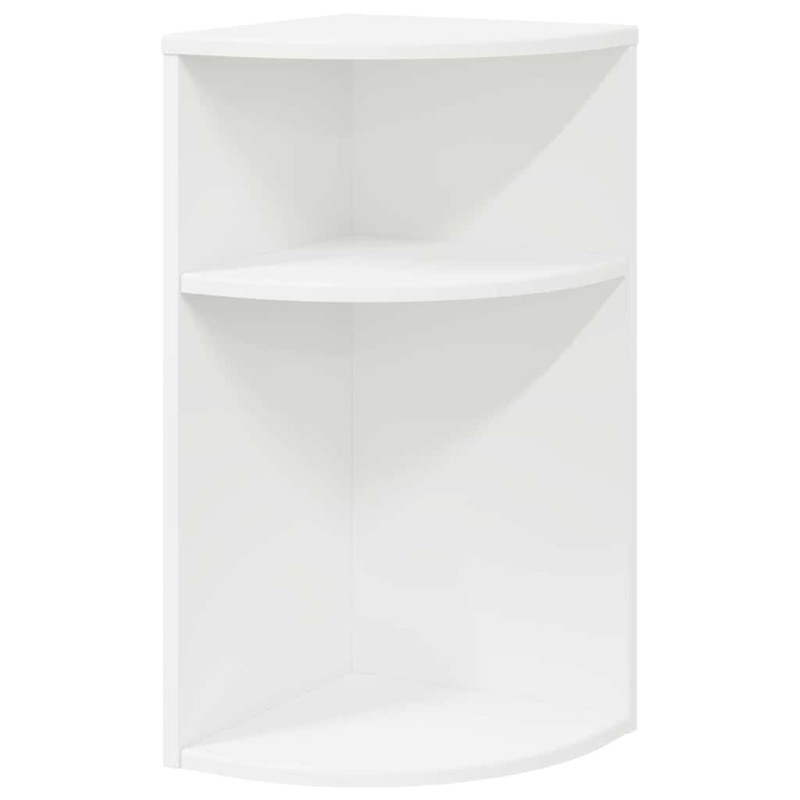 vidaXL End Table Λευκό 29,6 x 29,6 x 60 εκ Επεξεργασμένο Ξύλο