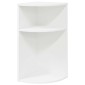 vidaXL End Table Λευκό 29,6 x 29,6 x 60 εκ Επεξεργασμένο Ξύλο