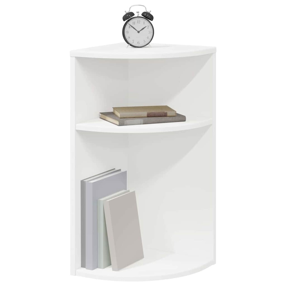 vidaXL End Table Λευκό 29,6 x 29,6 x 60 εκ Επεξεργασμένο Ξύλο