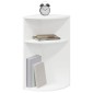 vidaXL End Table Λευκό 29,6 x 29,6 x 60 εκ Επεξεργασμένο Ξύλο