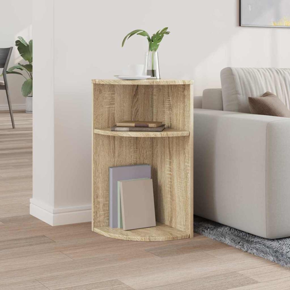vidaXL End Table Δρύς Sonoma 29,6 x 29,6 x 60 εκ Επεξεργασμένο Ξύλο