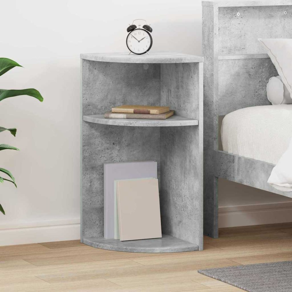 vidaXL End Table Σκυρόδεμα Γκρι 29,6 x 29,6 x 60 εκ Επεξεργασμένο Ξύλο