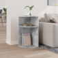 vidaXL End Table Σκυρόδεμα Γκρι 29,6 x 29,6 x 60 εκ Επεξεργασμένο Ξύλο