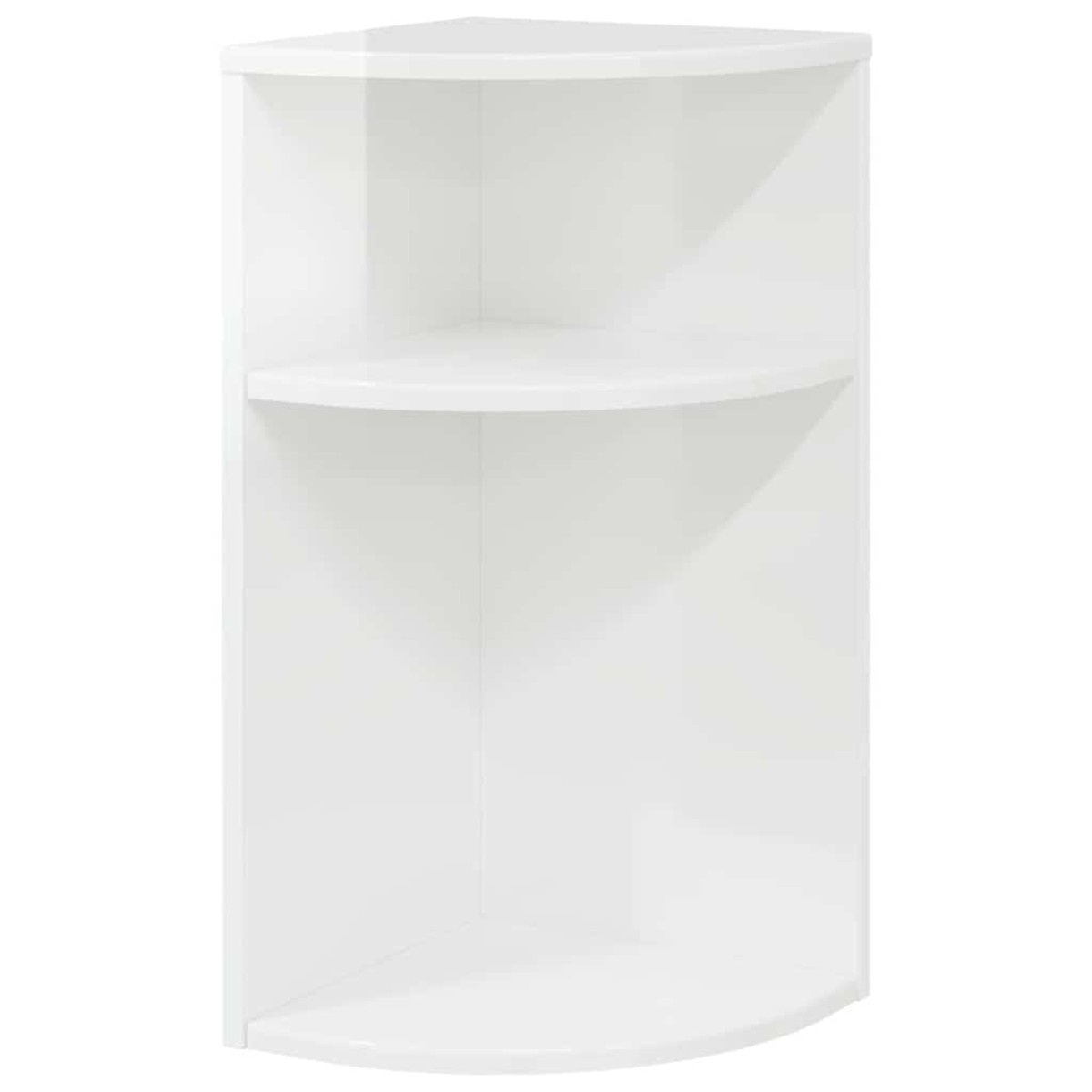vidaXL End Table Υψηλής γυαλάδας λευκό 29,6 x 29,6 x 60 εκ