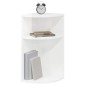 vidaXL End Table Υψηλής γυαλάδας λευκό 29,6 x 29,6 x 60 εκ