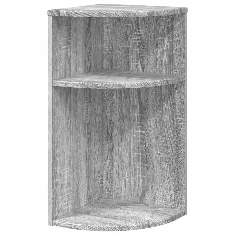 vidaXL End Table Γκρίζο Σονομα 29,6 x 29,6 x 60 εκ Επεξεργασμένο Ξύλο