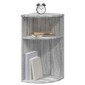 vidaXL End Table Γκρίζο Σονομα 29,6 x 29,6 x 60 εκ Επεξεργασμένο Ξύλο