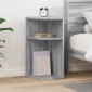 vidaXL End Table Γκρίζο Σονομα 29,6 x 29,6 x 60 εκ Επεξεργασμένο Ξύλο