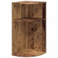 vidaXL End Table Παλιό ξύλο 29,6 x 29,6 x 60 εκ Επεξεργασμένο Ξύλο
