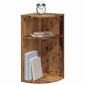 vidaXL End Table Παλιό ξύλο 29,6 x 29,6 x 60 εκ Επεξεργασμένο Ξύλο