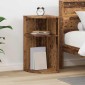 vidaXL End Table Παλιό ξύλο 29,6 x 29,6 x 60 εκ Επεξεργασμένο Ξύλο