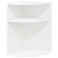 vidaXL End Table Λευκό 39,7 x 39,7 x 60 εκ Επεξεργασμένο Ξύλο