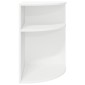 vidaXL End Table Λευκό 39,7 x 39,7 x 60 εκ Επεξεργασμένο Ξύλο