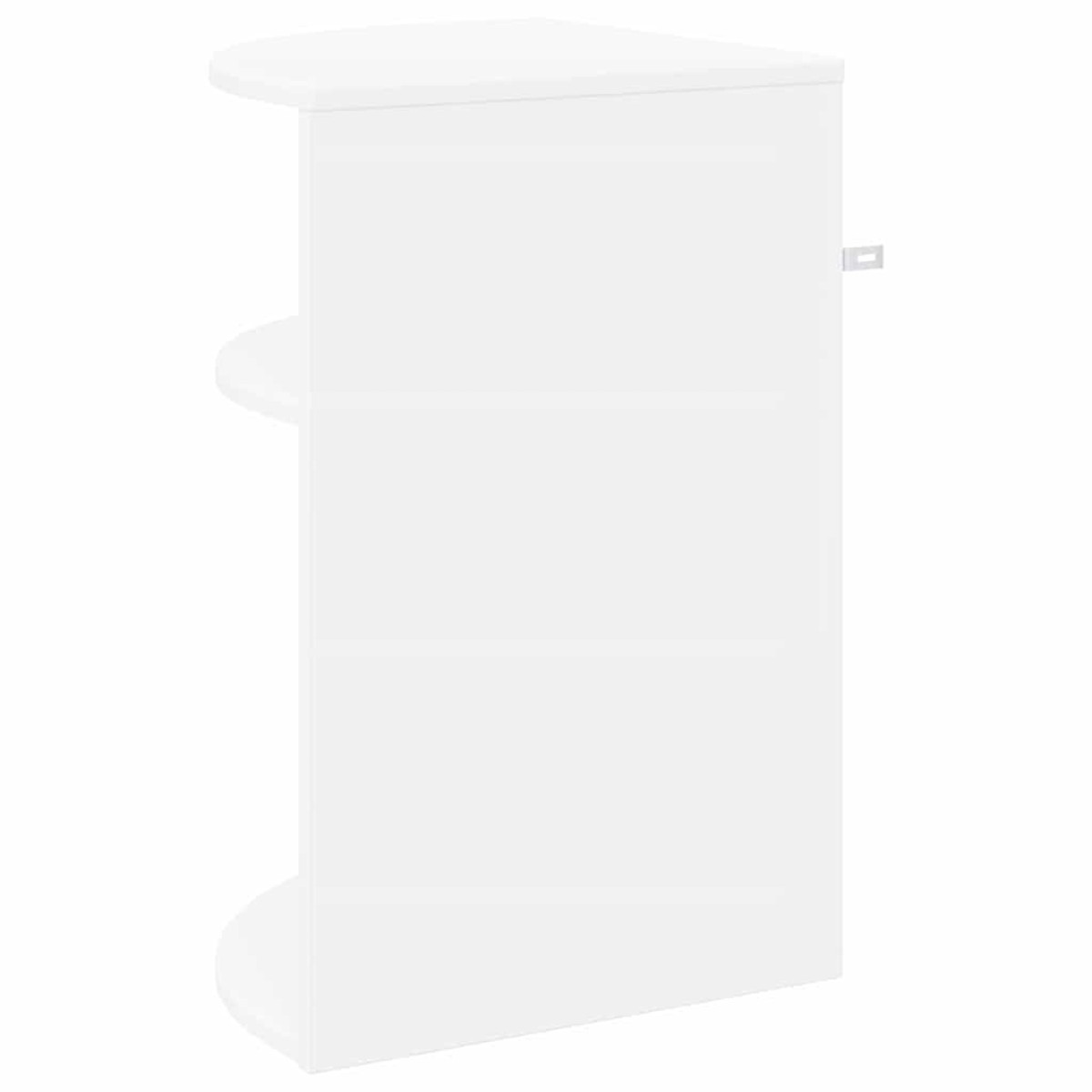 vidaXL End Table Λευκό 39,7 x 39,7 x 60 εκ Επεξεργασμένο Ξύλο