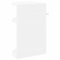 vidaXL End Table Λευκό 39,7 x 39,7 x 60 εκ Επεξεργασμένο Ξύλο