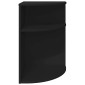 vidaXL End Table Μαύρο 39,7 x 39,7 x 60 εκ Επεξεργασμένο Ξύλο