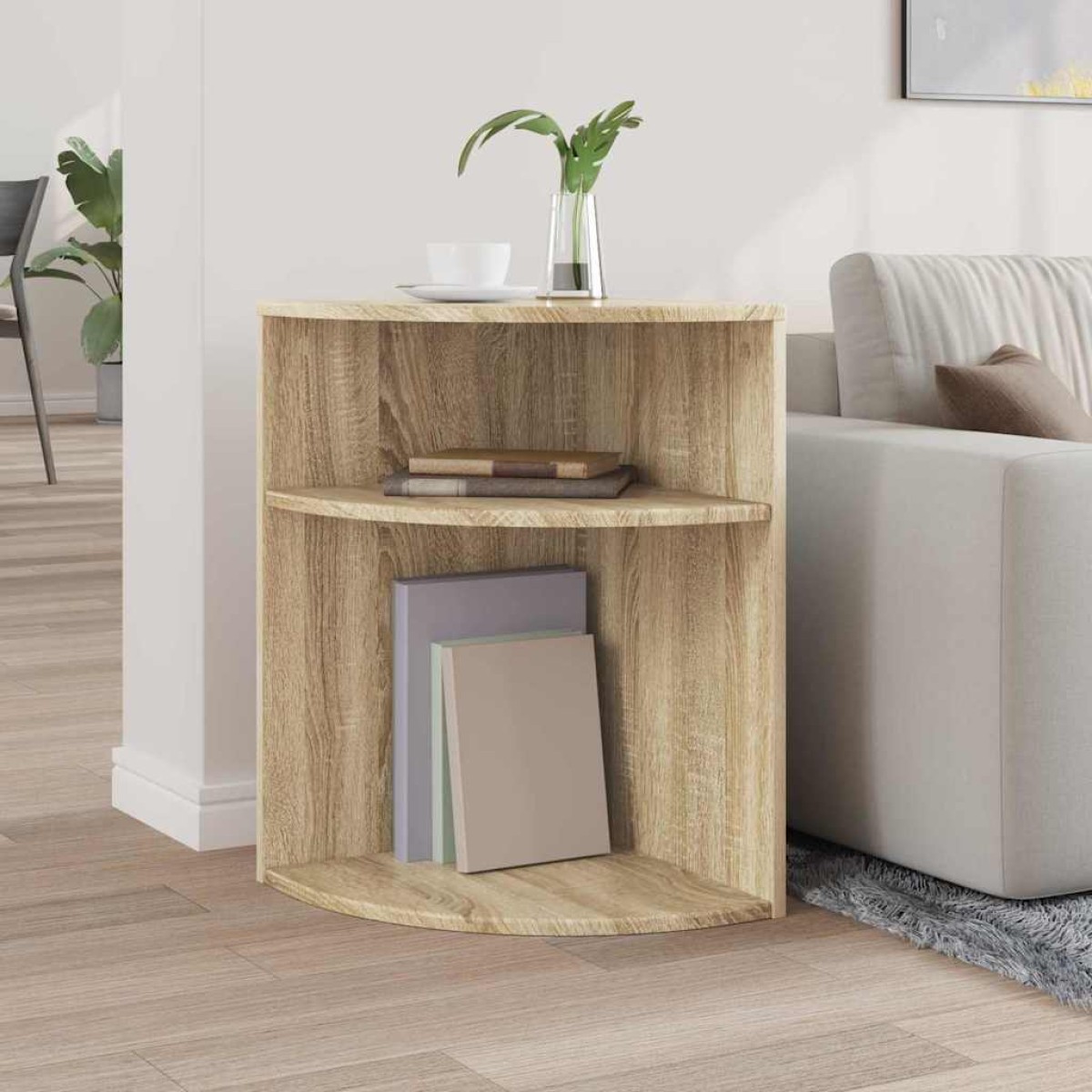 vidaXL End Table Δρύς Sonoma 39,7 x 39,7 x 60 εκ Επεξεργασμένο Ξύλο